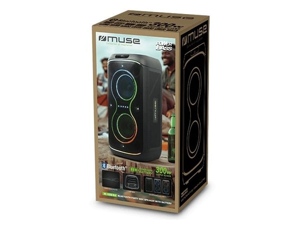 Muse M-1930 DJ, 300 W, Langallinen & langaton, 2,402 - 2,48 GHz, 10 m, USB A-tyyppi, Juhlakaiutin