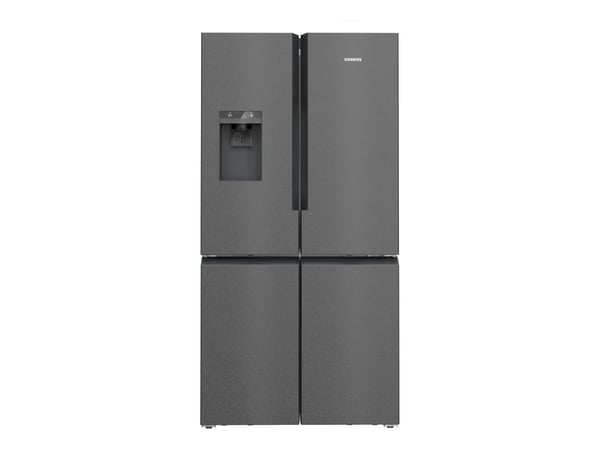 Siemens iQ700 KF96DPXEA - Kjøleskap/fryser - fransk dør underfryser med vannautomat, isdispenser - Wi-Fi - bredde: 90.5 cm - dybde: 73.1 cm - høyde...