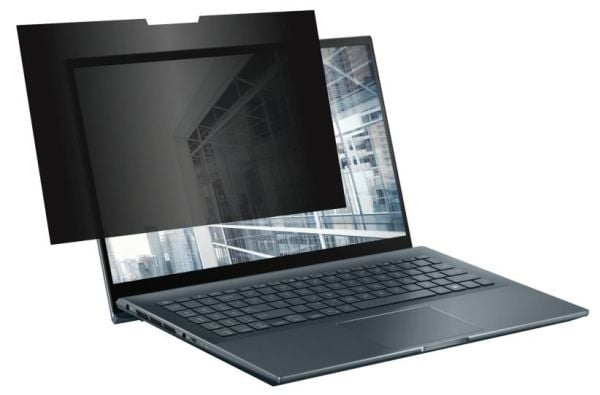 eSTUFF - Notebookpersonvernsfilter - 2-veis - avtakbar - klebemiddel - 13.5" - svart