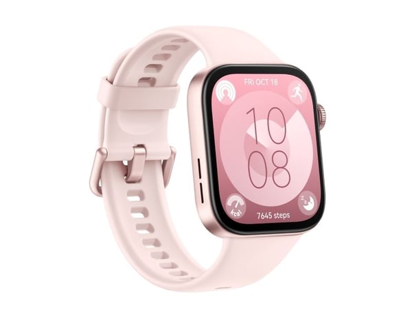 Huawei Watch Fit 3 - Aluminiumslegering - smart ur med rem - fluoroelastomer - pink - håndledsstørrelse: 120-190 mm - display 1.82" - Bluetooth, Wi...