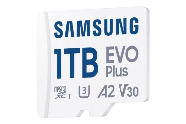 Samsung EVO Plus MB-MC1T0SA - Flashminnekort (microSDXC til SD-adapter inkludert) - 1 TB - A2 / Video Class V30 / UHS-I U3 / Class10 - microSDXC UHS-I