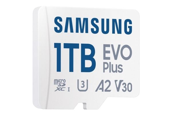 Samsung EVO Plus MB-MC1T0SA - Flashminnekort (microSDXC til SD-adapter inkludert) - 1 TB - A2 / Video Class V30 / UHS-I U3 / Class10 - microSDXC UHS-I