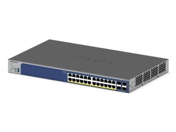 NETGEAR Smart - Switch - L3 Lite - smart - 24 + 2 - pöytäkone, telineeseen asennettava - PoE+