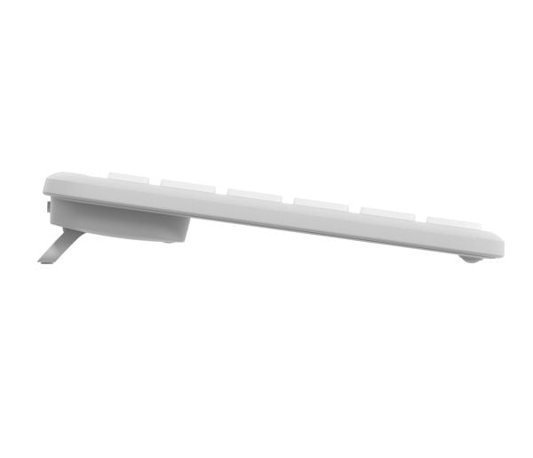 Logitech Signature Slim K950 - Tastatur - 100% - full size - trådløs - Bluetooth 5.1 LE - QWERTY - US International - elfenbenshvit