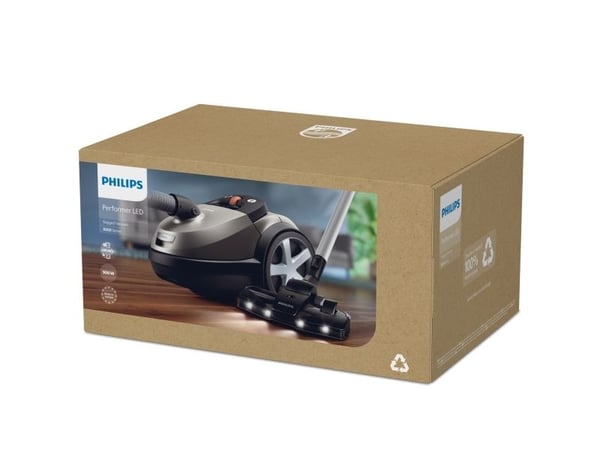 Philips XD8152 - Støvsuger - kanister - pose - shell gray