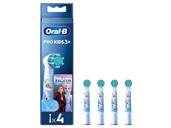 Oral-B Kids Pro 3+, 4 styck, Vit, Frost, 3 År, Blåsa