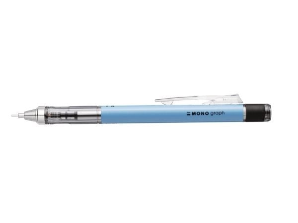 Tombow MONO graph, Blå, Plast, Vit, 0,7 mm, Rund, Plast