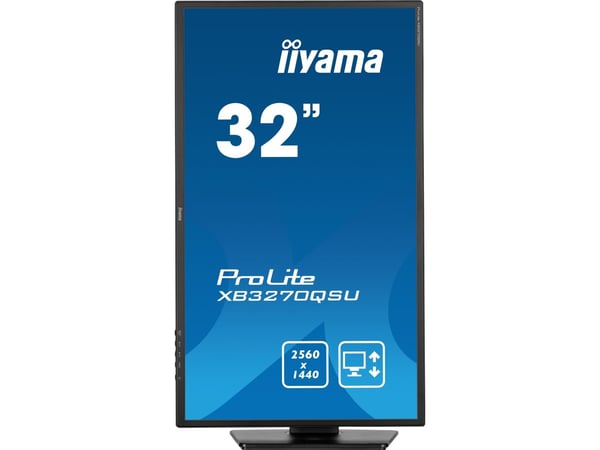 iiyama ProLite XB3270QSU-B1 - LED-skjerm - 32" (31.5" synlig) - 2560 x 1440 WQHD @ 100 Hz - IPS - 250 cd/m² - 1200:1 - 3 ms - HDMI, DisplayPort - h...