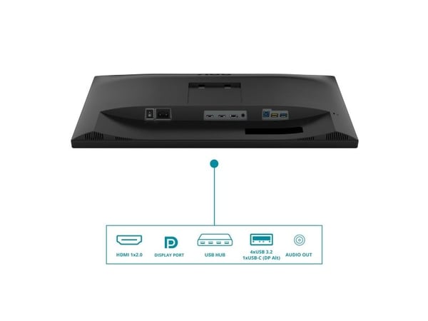 AOC V5 CU34V5C - LED-skjerm - buet - 34" - 3440 x 1440 WQHD @ 100 Hz - VA - 300 cd/m² - 3000:1 - 1 ms - HDMI, DisplayPort, USB-C - høyttalere - Svart