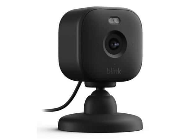 Amazon Blink Mini 2, IP-turvakamera, sisä- ja ulkotiloissa, langaton, Amazon Alexa, pöytäkone, musta