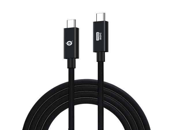 Conceptronic ETTA04B20 USB 4.0 Gen 3 C-C PD 3.1 240W Latauskaapeli 2m 2m