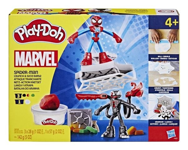 Play-Doh Spiderman Launch & Slice Battle