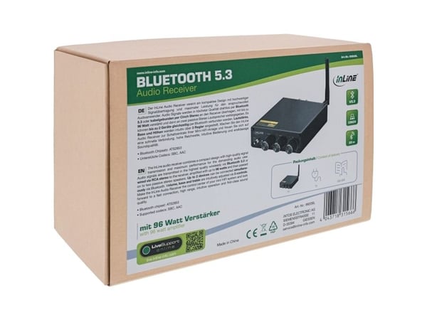 InLine 99209L, RCA, AAC, SBC, 20 m, 96 W, 0,5%, ATS2853