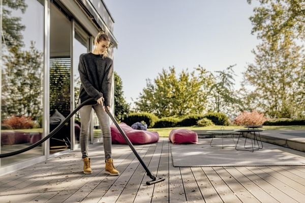 Kärcher WD 2 Plus S V-15/4/18/C - Støvsuger - kanister - pose / uten pose - gul