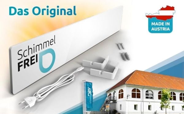 Schimmel-DRY EGS-WHI-M1 - Elektrisk formfjerner - veggmontert - hvit