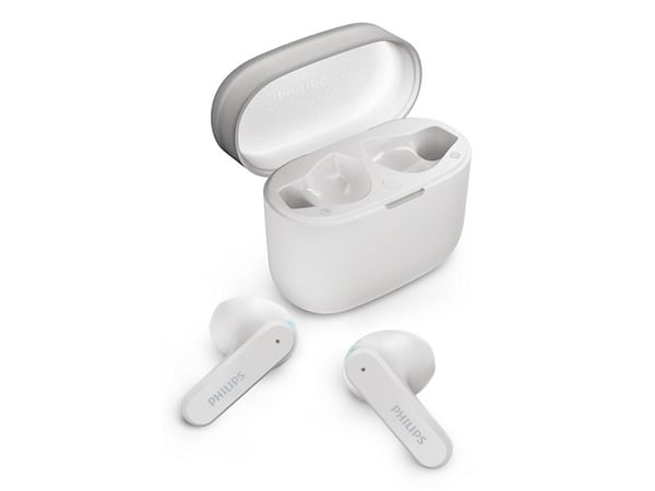 Philips TAT2139WT - True wireless-hodetelefoner med mikrofon - i øret - Bluetooth - hvit
