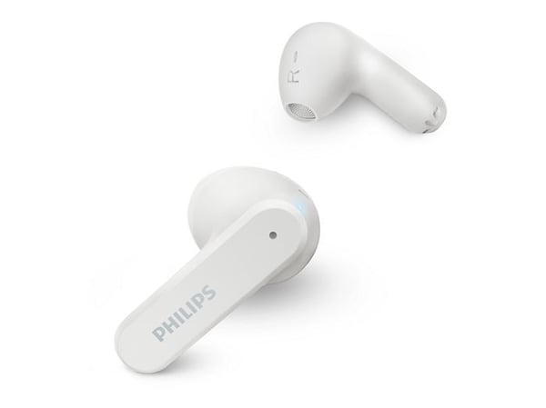 Philips TAT2139WT - True wireless-hodetelefoner med mikrofon - i øret - Bluetooth - hvit