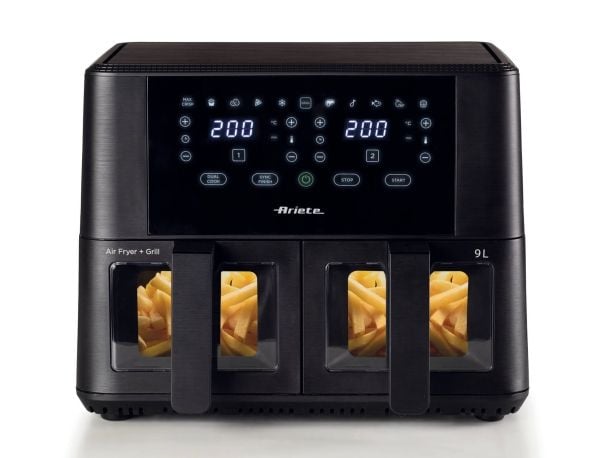 Ariete Ariete 4631/00 Double 9 l 2400 W kuumailmapannu Musta