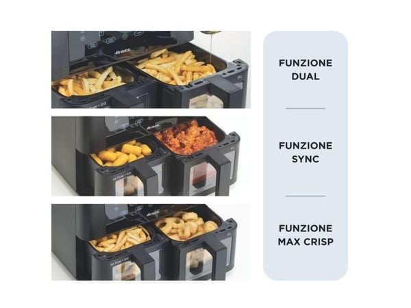 Ariete Ariete 4631/00 Double 9 l 2400 W kuumailmapannu Musta