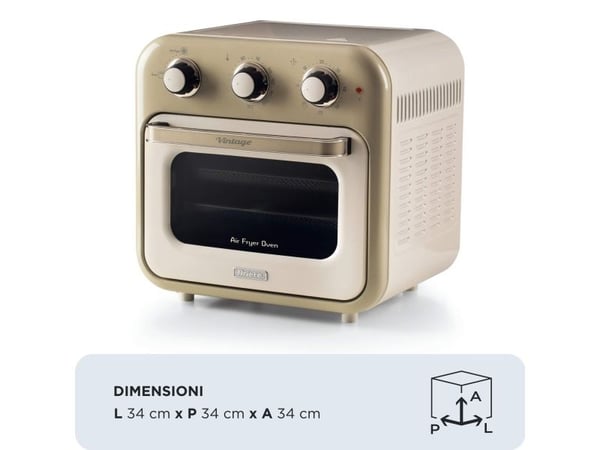 Ariete 4632/03, Varmluftsfrityr, 16 l, 80 °C, 230 °C, 60 min, Single/enkelt