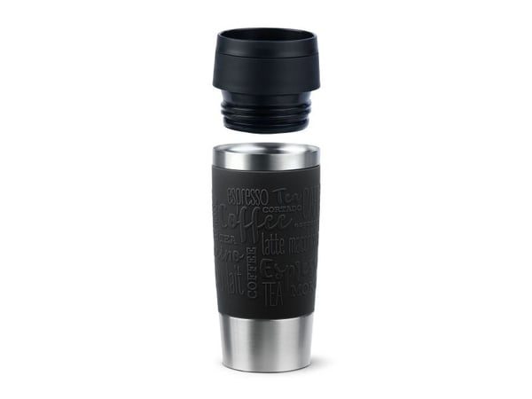 EMSA Travel Mug Classic N2020200, Svart, Rustfritt stål, Silikon, Rustfritt stål, Polypropylen (PP), 4 t, 8 t