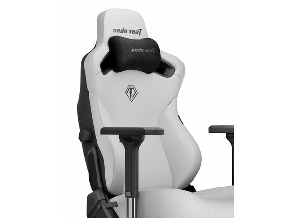 Anda Seat AD12YDC-XL-01-W-PVC, pehmustettu istuin, Pehmustettu selkänoja, Valkoinen, Valkoinen, Keinonahka, Keinonahka