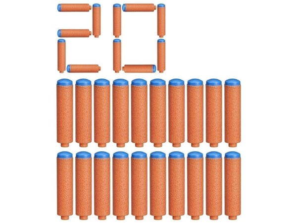 Nerf F8640EU4, Täyttöpakkaus, 8 vuosi/vuosia, 20 kpl, Sininen, Oranssi