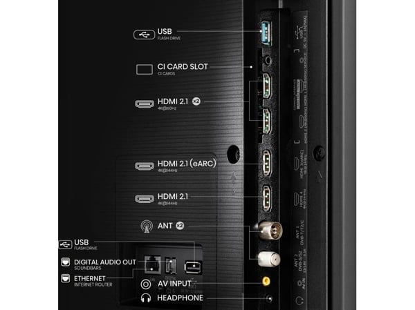 Hisense 75E7NQ PRO, 190,5 cm (75"), 3840 x 2160 piksler, DLED, Smart TV, Wi-Fi, Grå
