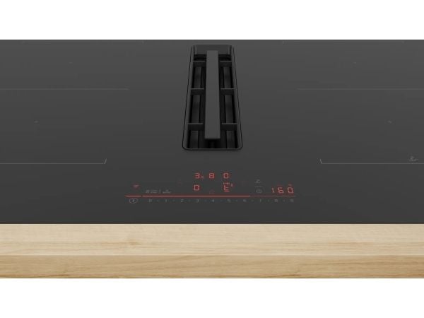 Bosch Serie | 6 PVQ811H26E - Induksjonskomfyrtopp - 4 plater - Nisje - bredde: 75 cm - dybde: 49 cm - Klasse B - uten ramme - svart med fallvindeks...