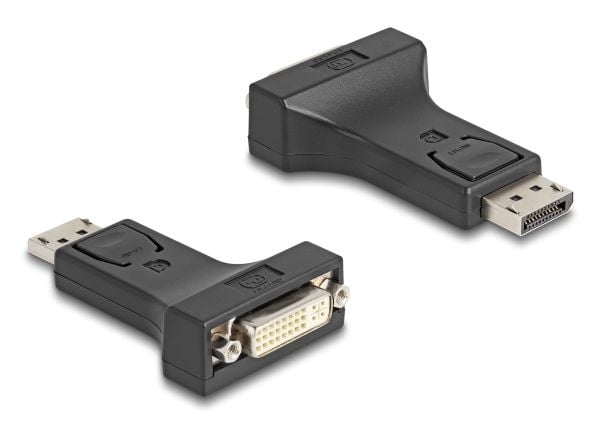 Delock Adapter DisplayPort 1.1 Stecker zu DVI Buchse Passiv schwarz