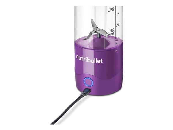 NutriBullet Portable, Bærbar blender, 0,475 l, Pulsfunksjon, Isknusing, 0,5 m, Lilla