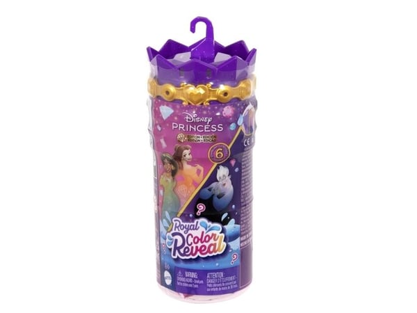 Disney Princess pikku ROYAL COLOR REVEAL nukke CDU, Mininukke, Naispistoke, 3 vuotta, Tyttö, 88.9 mm, Eri värejä