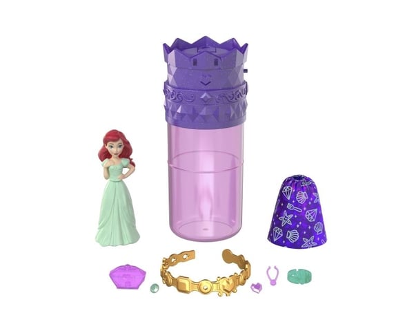 Disney Princess pikku ROYAL COLOR REVEAL nukke CDU, Mininukke, Naispistoke, 3 vuotta, Tyttö, 88.9 mm, Eri värejä