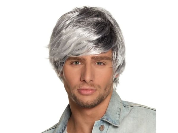 Boland 86389, Maskeradperuk, Vuxen, Hankoppling, Polyester, Svart, Vit, 125 g