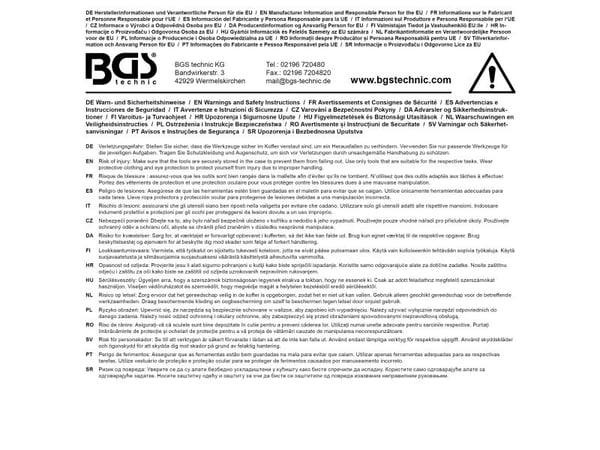 BGS technic Tool Set, 940 mm, 940 g