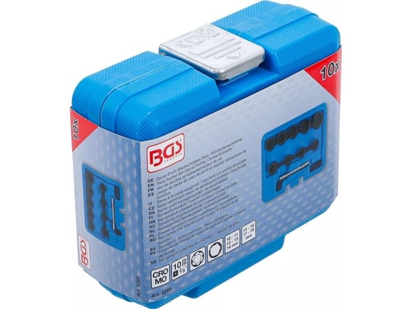 BGS technic Twist Socket Set (Spiral Profile) / Screw Extractor, 762 mm, 762 g