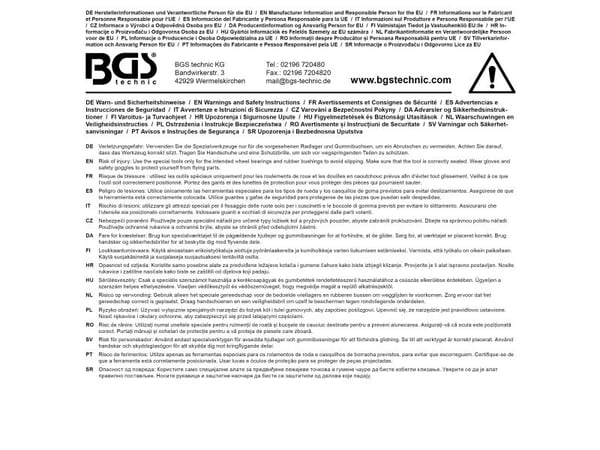 BGS technic Rubber Bushing Tool Set, 11,6 kg