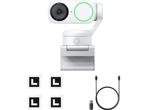 Insta360 Link 2 - Nettkamera - panorering / tipping - farge - 4096 x 2160 - lyd - H.264, MJPEG - DC 5 V