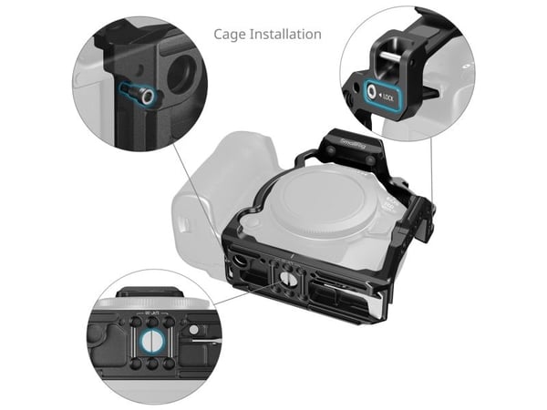 SmallRig 5953, 110,5 mm, 55,8 mm, 116,5 mm, 145 g, 180 mm, 138 mm