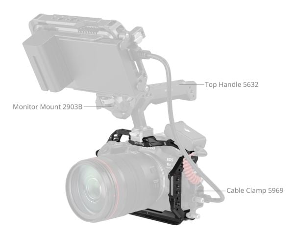 SmallRig 5954, 156,5 mm, 64 mm, 116,5 mm, 187 g, 180 mm, 138 mm