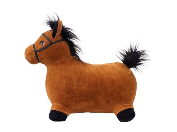 KREA Hop And Bounce Plush Horse, Brown