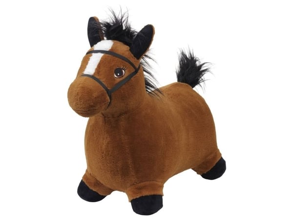 KREA Hop And Bounce Plush Horse, Brown
