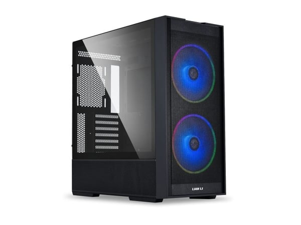 Lian Li 206 - Mid tower - ATX - sidepanel med vindu (herdet glass) - ingen strømforsyning (ATX) - svart - USB/lyd
