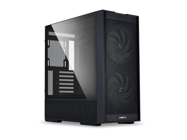 Lian Li 206 - Mid tower - ATX - sidepanel med vindu (herdet glass) - ingen strømforsyning (ATX) - svart - USB/lyd