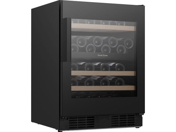 Hisense RW3N122GSLF, Vin kjøleskap, Frittstående, 46 flasker, 60 W, Svart, Svart