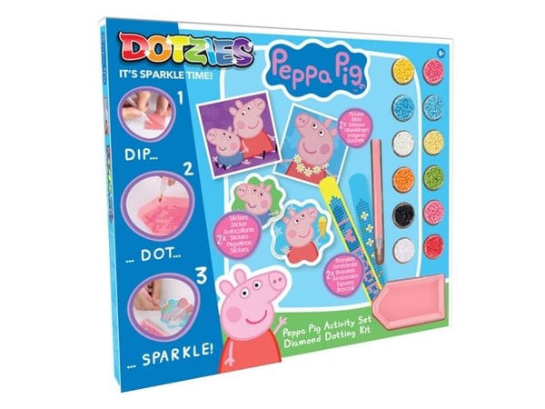 DIAMOND DOTS kreativt sett for tegning med diamanter Peppa Pig, DTZ10.010