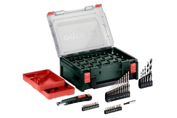Metabo PowerMaxx SB Basic Set, Boremaskin med pistolgrep, Nøkkelløs, 1 cm, 1400 RPM, 1,8 cm, 1 cm