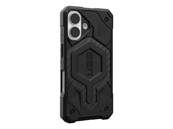 Urban Armor Gear Monarch, Etui, Apple, iPhone 16, 15,5 cm (6.1"), Svart