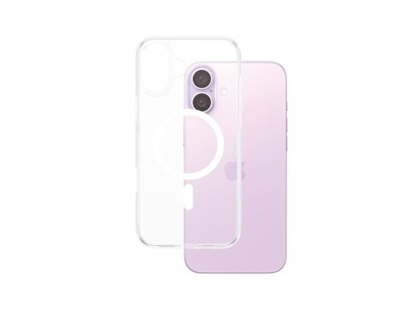 PanzerGlass HardCase - Baksidedeksel for mobiltelefon - MagSafe-samsvar - polykarbonat, termoplast-polyuretan (TPU) - hvit, gjennomsiktig - for App...