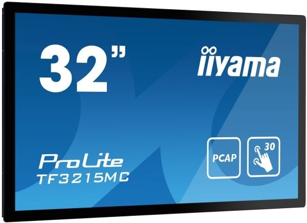 iiyama ProLite TF3215MC-B2 - LCD-skjerm - 31.5" - åpen ramme - berøringsskjerm - 1920 x 1080 Full HD (1080p) - VA - 500 cd/m² - 3000:1 - 8 ms - HDM...